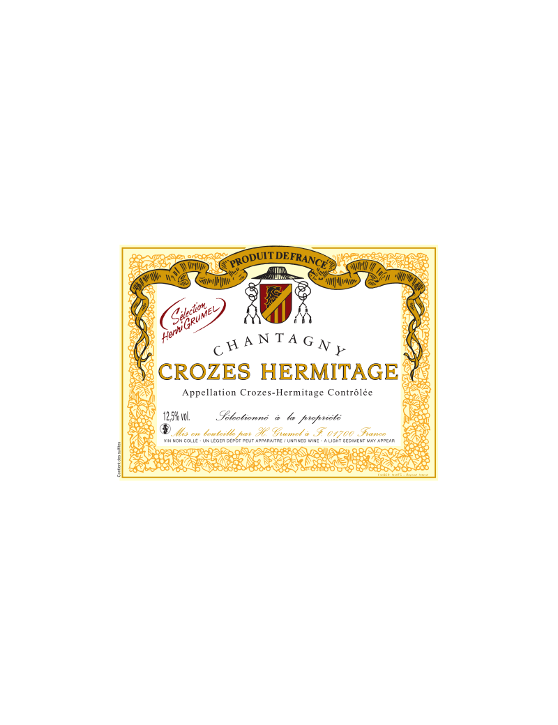 Crozes Hermitage - Chantagny - AOP - 2018