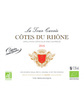Côtes du Rhône - La Tour Carrée - AOP - 2016