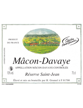 Mâcon-Davayé - Cuvée Saint Jean - AOP - 2019